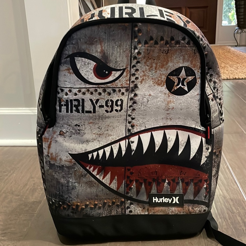 Hurley shark backpack
